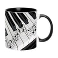 thumbnail image 1 of Gkeoshab Glass&Bottle Musical Notes Design Guitar Piano Coffee Mugs Creative Music Mug Violin Style Guitar Ceramic Mug Coffee Tea Milk Stave Cups With Handle Music For Friend Men Women Music Te, 1 of 9