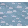 thumbnail image 4 of oneOone Cotton Flex Fabric Raindrop & Clouds Nature Print Sewing Fabric BTY 40 Inch Wide, 4 of 4