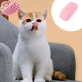 thumbnail image 4 of Cepillo de baño para mascotas de gel de sílice, herramienta de limpieza mágica que elimina el pelo suelto, lava el cuerpo de gatos y perros, color rosa, 4 of 6