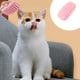 thumbnail image 4 of Cepillo de baño para mascotas de gel de sílice, herramienta de limpieza mágica que elimina el pelo suelto, lava el cuerpo de gatos y perros, color rosa, 4 of 6