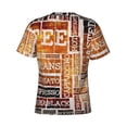 thumbnail image 6 of Vsdgher Hand Drawn Vintage Coffee Print Men's Dry Fit Mesh Athletic Shirts Moisture Wicking Tennis T-Shirt Tops, 6 of 9