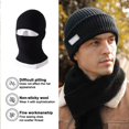 thumbnail image 3 of ievspot Men Winter Hat Knitted Pure Color Elasticity Thick Ear-protecting Cap Father Grandfather Headwear Outdoor Cap, 3 of 8