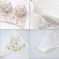 thumbnail image 5 of Women Lingerie Set Flower Embroidery Bralette and Panty Set Removable Chest Pad Underwear, 5 of 5