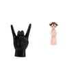 thumbnail image 1 of Estatua del gesto de la roca,Estatuas y figuras de dedos con gestos de música rock,Esculturas de resina con estantes modernos y creativos,Estatua de muñeca de resina,Estatua de resina de, 1 of 8