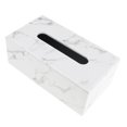 thumbnail image 4 of Caja de pañuelos de cuero de PU Funda Servilletero Titular de la caja Mármol L Sunnimix Bandeja de soporte de estuche de tejido de PU, 4 of 8