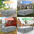 thumbnail image 5 of SELLCLUB 124" x 71" x 29" Gray Rectangle Patio Furniture Set Cover, 5 of 8
