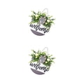 thumbnail image 1 of Bewildely Round Wood Welcome Sign Fake Porch  Door Hanging Festival Decors Home Front Type1, 1 of 1