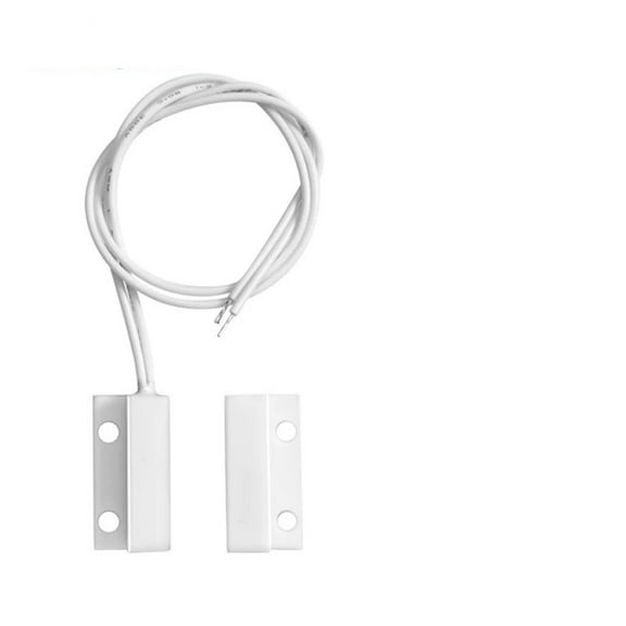 10pcs MC-38 Wired Door Window Sensor MC38 Magnetic Switch Normally Closed NC For Our Home Gsm Pstn Wire Alarm System ,Easy Install
