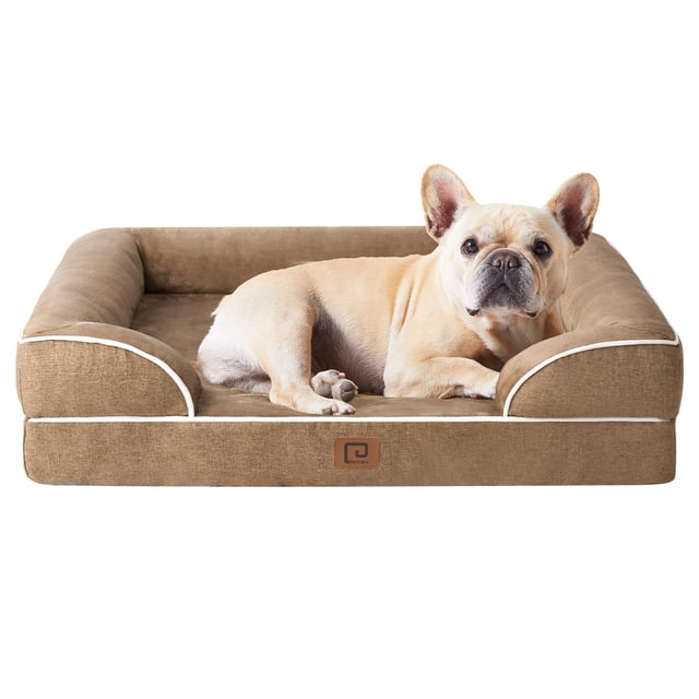 Cama ortopédica para perros EHEYCIGA, impermeable, de espuma viscoelástica, pequeña