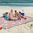 thumbnail image 5 of Extra Large Picnic Beach Blanket Waterproof Sand Proof Portable Outdoor Mat Lovely Pink Cherry 80x118, 5 of 9