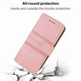 thumbnail image 2 of for Samsung Galaxy A13 5G Flip Case, Premium PU Leather Folio Flip with Design Card Slots Wrist Strap Shockproof Kickstand Magnetic Protective Girls Cover for Samsung A13 5G, Pink, 2 of 6