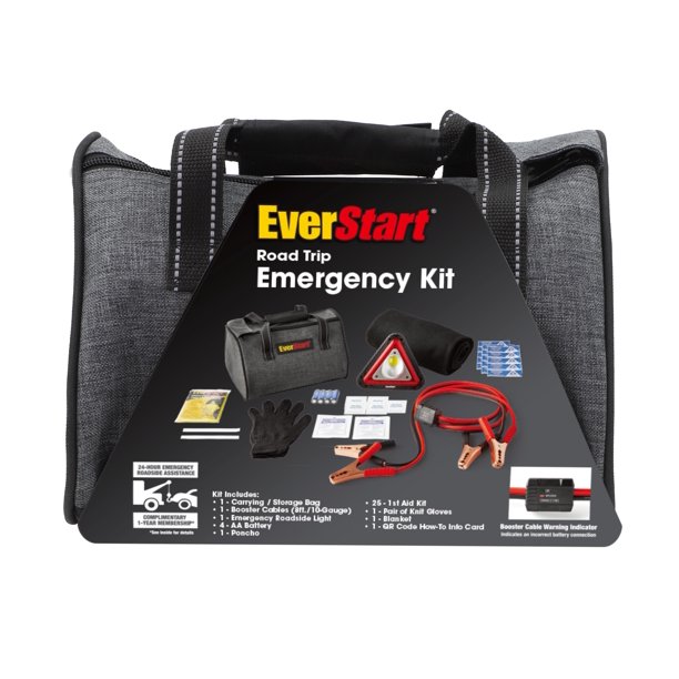 EverStart Road Trip Safety Kit, features a 10 Gauge Smart Booster