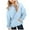 Light Blue, variant on Towmus Hoodies for Girls 2025 Fall Trendy Plus Size Hooded Sweatshirt Athletic Jacket Lightweight Workout Sweatshirts Coats 1-14 Years