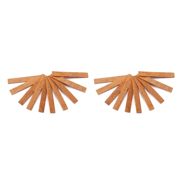 Soidarity Juego de 10 piezas de corcho para cuello de saxofón, instrumento de viento de madera, componente de reproducción de música, corchos 2piezas