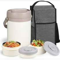 Adults Lunch Vacuum Soup Thermo For Hot Food with Inserts Stackable Bento Box Storage Container,Width Mouth Stainless Steel Portable Insulated Food Jar