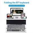 thumbnail image 1 of Teclado plegable para tableta Teclado de aleación de aluminio para IOS Windows Android (Plata), 1 of 7