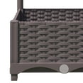 thumbnail image 5 of vidaXL Garden Planter with Trellis Brown 80x40x121.5 cm PP, 5 of 5