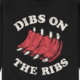 thumbnail image 3 of Instant Message - Dibs On The Ribs - Men's Crew Neck Fleece Pullover, 3 of 6