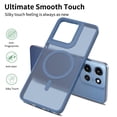 thumbnail image 3 of Rosebono Compatible With Motorola Moto G 2025 Case, Compatible with MagSafe Hybrid Gradient Transparent Soft TPU Clear Skin Cover Protection Case (Blue), 3 of 5