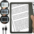 thumbnail image 1 of [Rechargeable] 3X Large Ultra Bright LED Page Magnifier with 12 Anti-Glare Dimmable LEDs (More Evenly Lit Viewing Area & Relieve Eye Strain)-Ideal for Reading Small Prints & Low Vision, 1 of 8