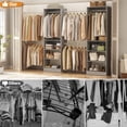 thumbnail image 4 of Homieasy 20.5 - 120'' W Closet System with Hanging Rods(Cut to Fit), Gray, 4 of 6