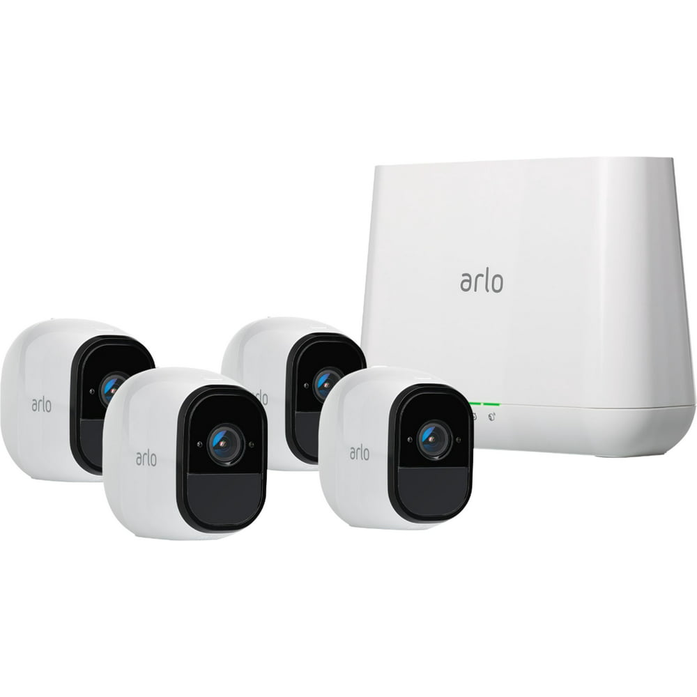 Arlo Pro VMS4430100NAR (VMS4430100NAS) Indoor/Outdoor HD Wire Free Security System with 4