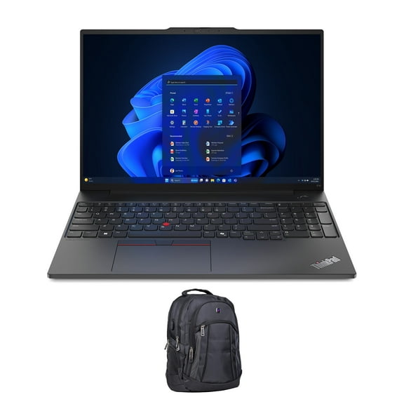 Lenovo Thinkpad E16 Gen 2 Home/Business Laptop (AMD Ryzen 5 7535U 6-Core, 16.0in 60 Hz 8GB DDR5 4800MHz RAM, 512GB PCIe SSD, Backlit KB, Wifi, Webcam, Win 11 Pro) with Premium Backpack