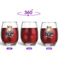thumbnail image 2 of Happy Halloween Vampire Boston Terrier BOO with Pumpkins Fun and Spooky 15oz Stemless Wine Glass Mug Gentleman Dog Lover Gifts Wine Glasses Cup - 00018, 2 of 5