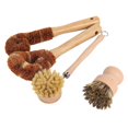 thumbnail image 1 of Juego de cepillos de limpieza a base de plantas, 4 piezas, madera de haya y cerdas de coco Afortunado Sencillez, 1 of 5