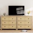 thumbnail image 4 of Jotoa Rattan 3 Chest of Drawers, 29 inch Boho Wooden Drawer with Storage, for Bedroom, Nursery, Living Room, Natural, 4 of 6