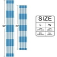 thumbnail image 3 of GZHJMY Blue Plaid Table Runner Machine Washable Polyester Table Runner Rectangle Reversible Dresser Scarves Table Decor 13 x 90 Inch, 3 of 7
