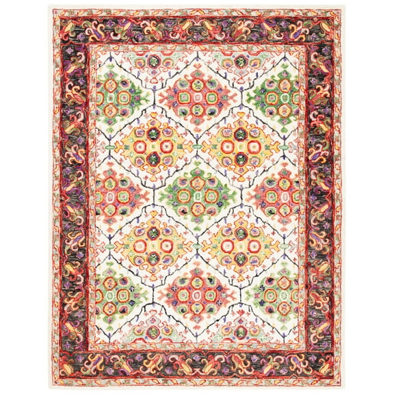 SAFAVIEH Trace Candelario Oriental Area Rug, Ivory/Red, 8' x 10'