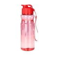 thumbnail image 2 of Plastic Water Bottle 550ml Reusable Sports Cup with Lid | Leakproof BPA-Free Drinkware for Gym Running | Lightweight Portable Hydration Bottle Red, 2 of 6