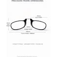 thumbnail image 6 of 2 Pack Rimless Reading Glasses for Men Women Rectangle Lightweight Frame Readers Office Use, 6 of 7