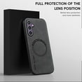 thumbnail image 2 of for Samsung Galaxy A15 PU Leather Case, Vintage Compatible with MagSafe and Wireless Charging Slim Fit-Drop Scratch Resistant Support Magnetic Car Mount Case Cover for Galaxy A15, Gray, 2 of 10