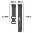 thumbnail image 3 of KIQ Durable and Water Resistant Silicone Replacement Watch Strap Band Compatible With Fitbit Charge 5(103 145mm )(Pink Sand), 3 of 5