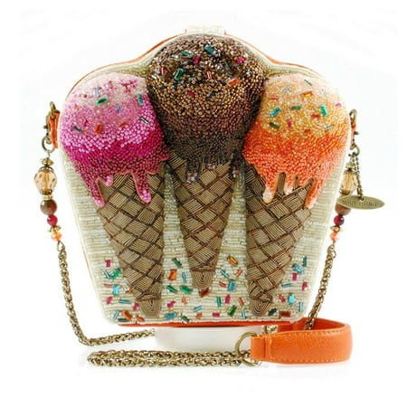 mary frances melt down ice cream cones embellished handbag