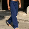 thumbnail image 6 of Frnrwgo Mens Women Jeans Loose Straight Wide Leg Drawstring Elastic Waist Casual Daily Denim Pants, 6 of 9