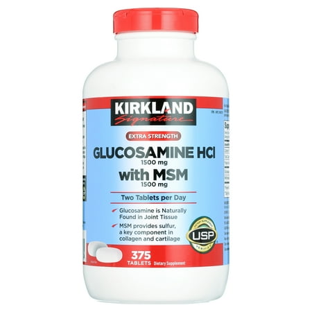 Kirkland Signature Glucosamine with MSM  375 Tablets
