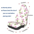 thumbnail image 2 of Lsque Tulips Flowers Pattern Car Seat Covers for Front Seats , Waterproof Seat Covers for Cars, Sporty Front Seat Covers,Car Seat Cover Protector Front Seats, 2 of 5