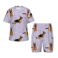 thumbnail image 1 of Fotbe German Shepherd Dog Pijama Estampada de 2 Piezas para Niños – Ropa de Dormir de Manga Corta Cómoda para Niños y Niñas, Camiseta y Shorts de Algodón-3X-Large, 1 of 6