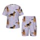 thumbnail image 1 of Balery German Shepherd Dog Conjunto de Pijama Infantil de Manga Corta con Estampado – Ropa de Dormir de Algodón Suave-4X-Large, 1 of 6