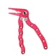 thumbnail image 4 of Alicates de pesca anodizados con cortador de acero de tungsteno, tijeras y herramientas de engranaje rojo, 4 of 6
