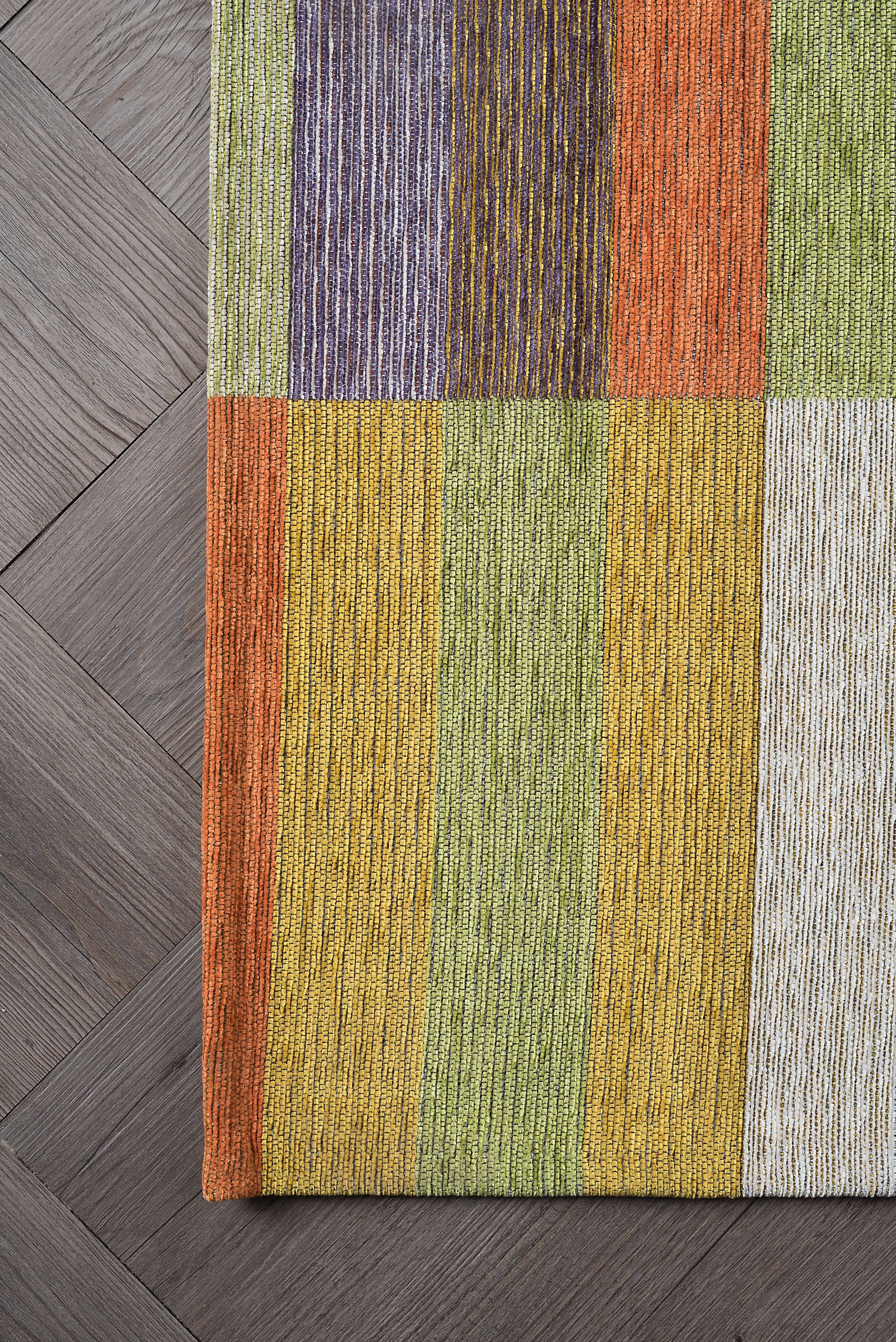 Contemporary 7x10 Area Rug (6'7'' x 9'6'') Colorblock Multi-Color Living Room Easy to Clean