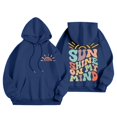 thumbnail image 3 of TYGHBN Women's Casual Fashion Printed Hoodie Long Sleeve Sweatshirt with Pocket Top Women Zip up Sweatshirts Knitted Jackets Women Sweater Zip up Sweater Women Zipper Casual Long Sleeve Extra Long, 3 of 3