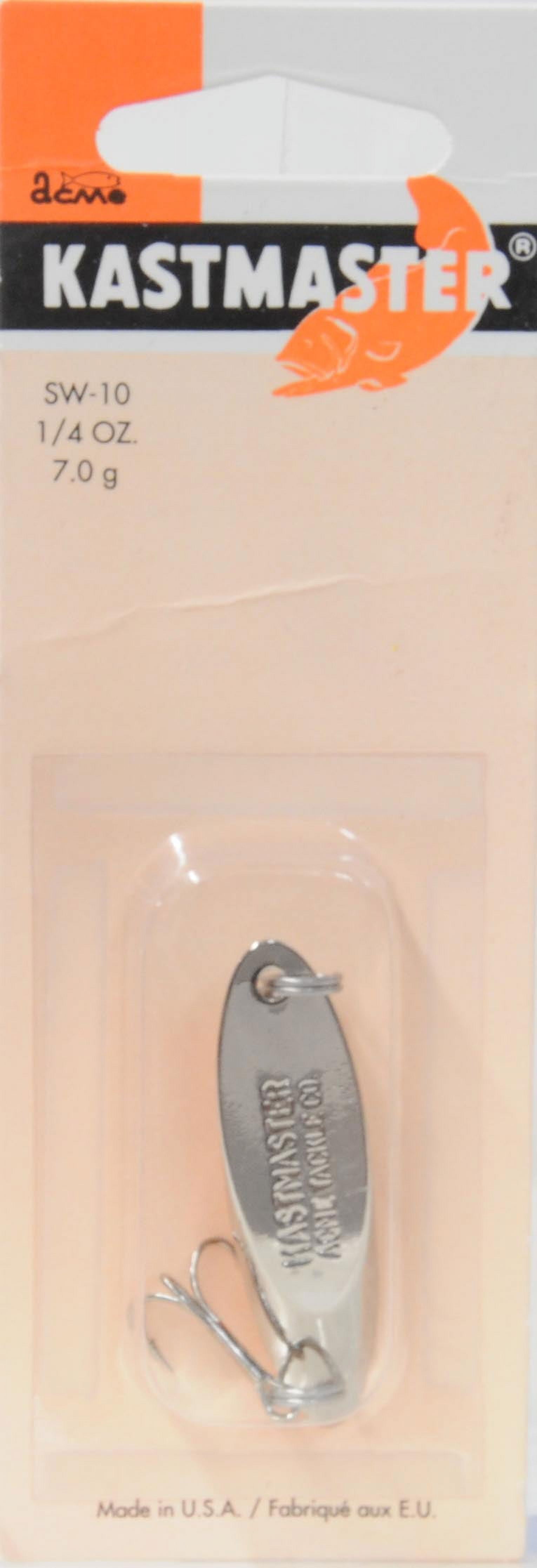 (2 pack) Acme Tackle Freshwater Kastmaster Fishing Spoon 1/4 oz., Chrome, Lake