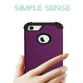 thumbnail image 4 of JTCASES for iPhone 8 Plus Case, Drop Resistant Corners, Wireless Charging, Heavy Duty Shockproof Hybrid Hard PC Bumper, Camera Protection, Skin-feel Anti-scratch Tough Cover, Purple, 4 of 7