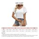 thumbnail image 4 of Camisa de manga corta para mujer, cuello en V plisado, manga con volantes, camisa con hombros descubiertos, Top para fiesta de vocación diaria de verano, 4 of 6