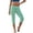 Mint Green, variant on SwiftWear Women's Capri Yoga Pants High Waisted Elastic Waistband Drawstring Casual Cropped Jogger Trousers with Pockets for Summer Workout
