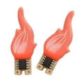 thumbnail image 2 of Luces de llama Yuyangstore 2 uds candelabro decoración rojo, 2 of 8